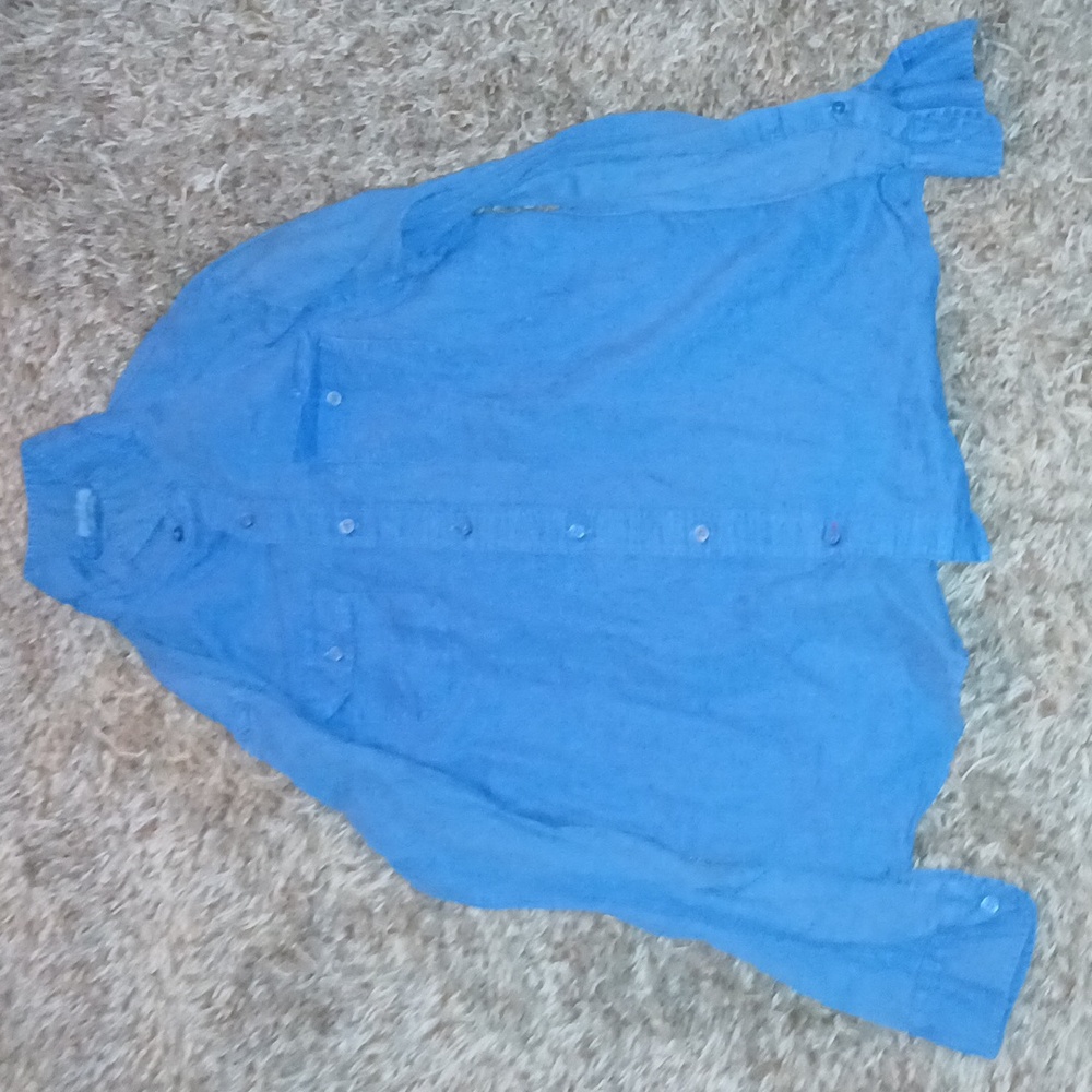 Blue Button-Up Shirt - Picture 3 of 6